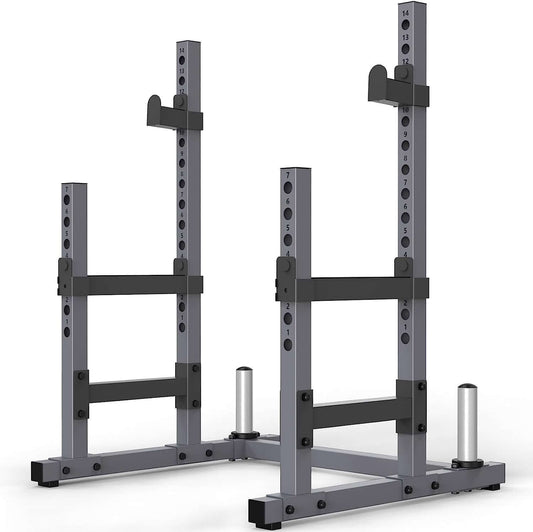 ASYOU Adjustable Power Rack Heavy-Duty Squat Stand 1800LB Limit