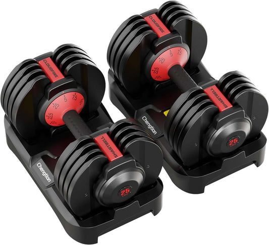 Cloudfire Quick Adjustable Dumbbell Set (Pair) with Anti-Slip Handle