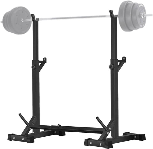 CANPA Adjustable Squat Rack Stand 600LB Capacity Barbell Rack
