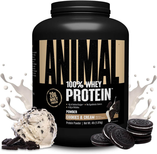 Animal 100% BCAA Enriched Whey Protein – Cookies & Cream (4 lbs)