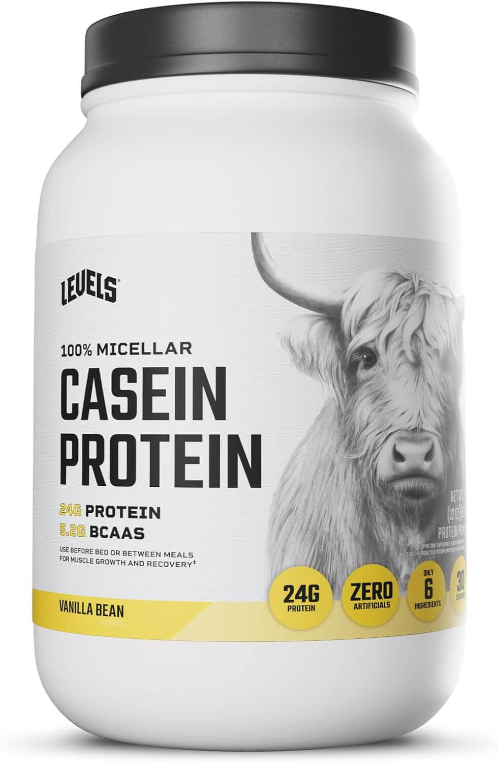 Levels 100% Micellar Hormone Free Casein Protein (Chocolate & Vanilla Bean)