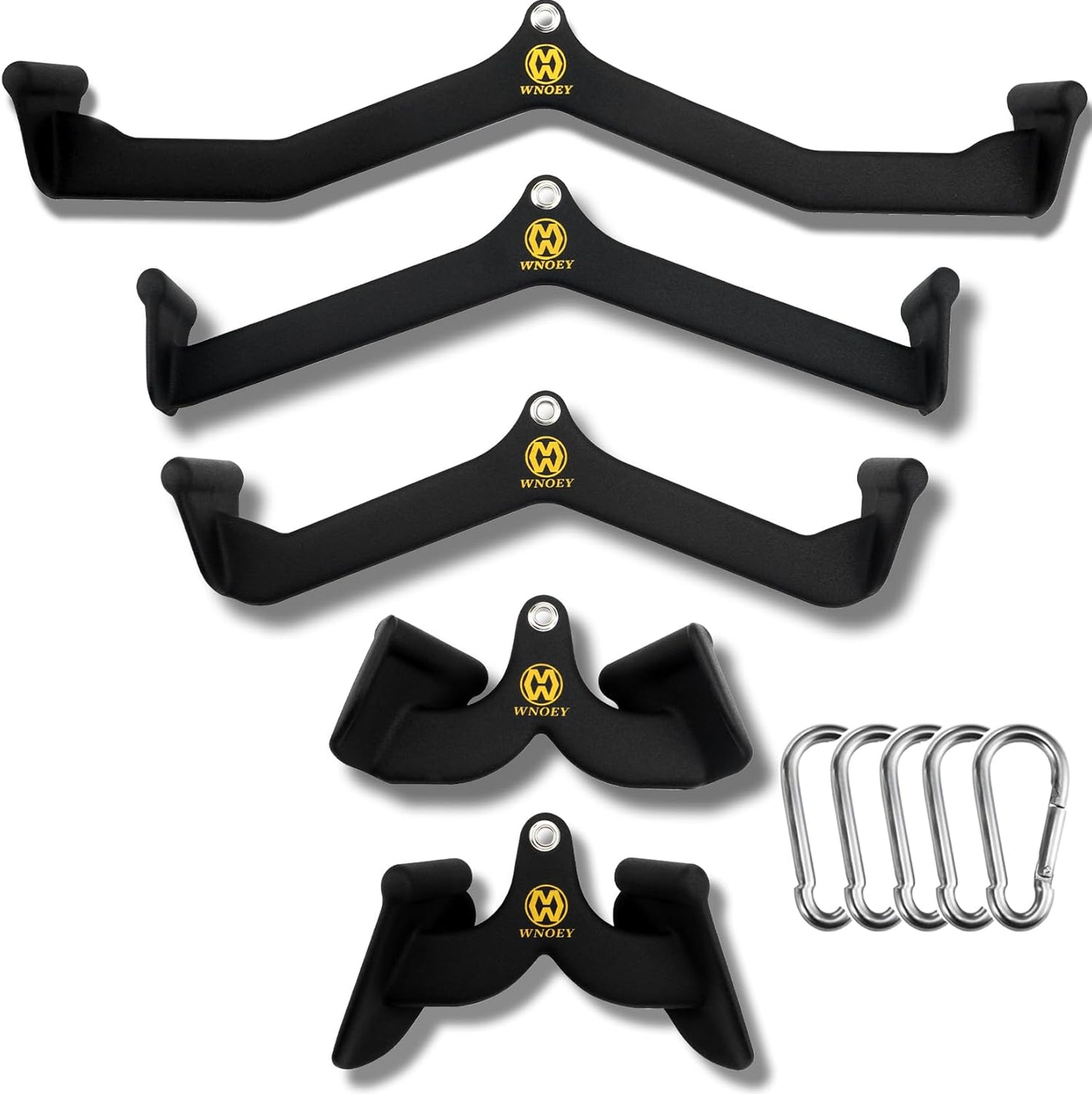 LAT Pulldown Attachment 5 Piece Set for Back and Tricep Training