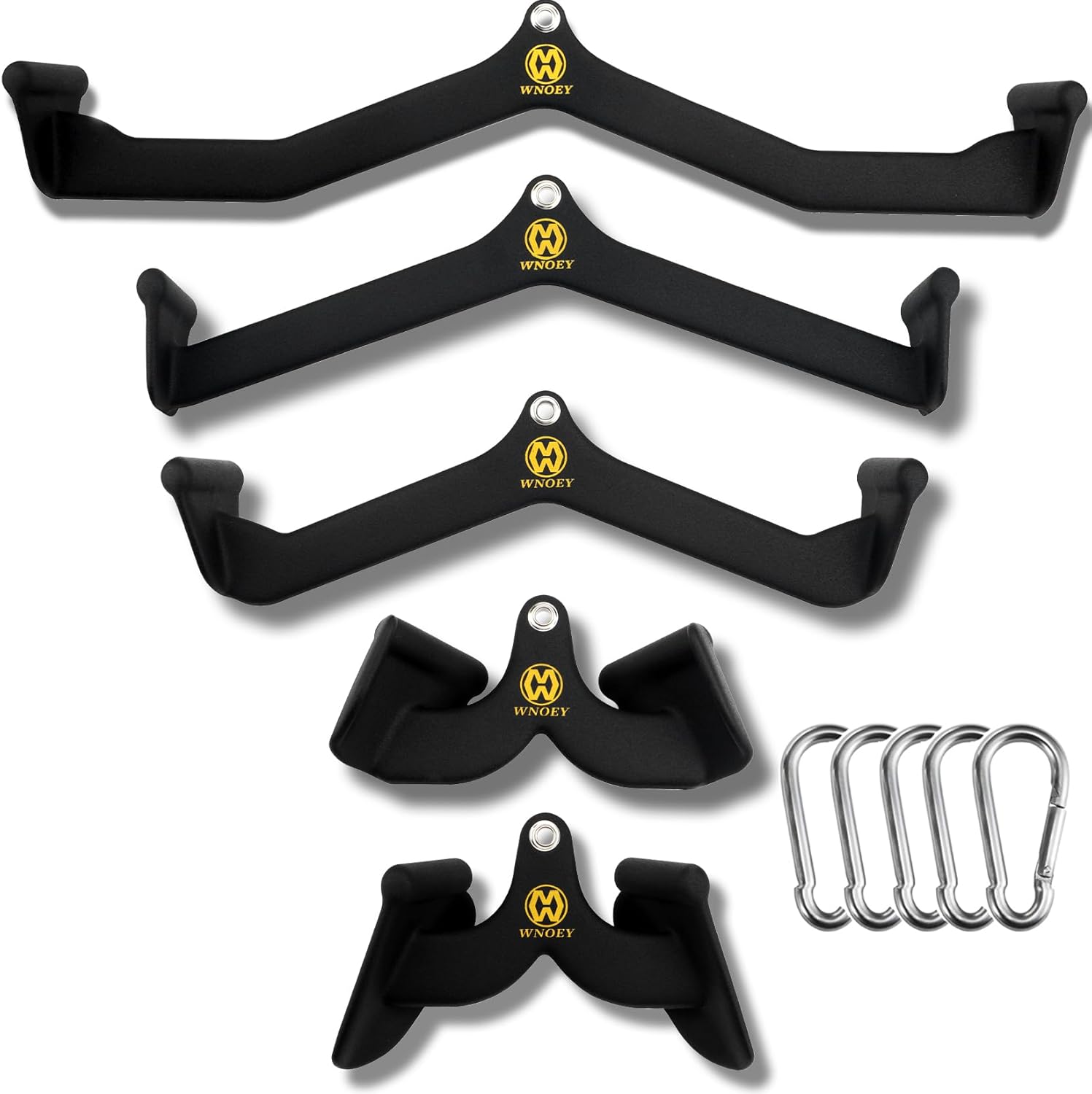 LAT Pulldown Attachment 5 Piece Set for Back and Tricep Training