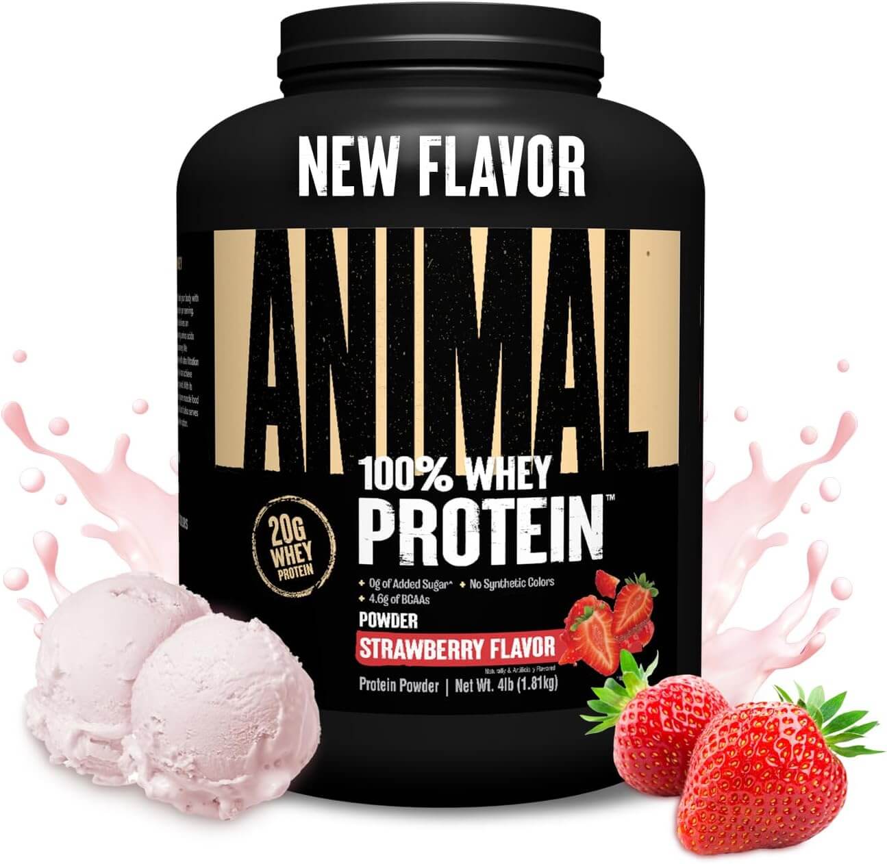 Animal 100% Post-Workout Recovery Whey – Strawberry (4 lbs)