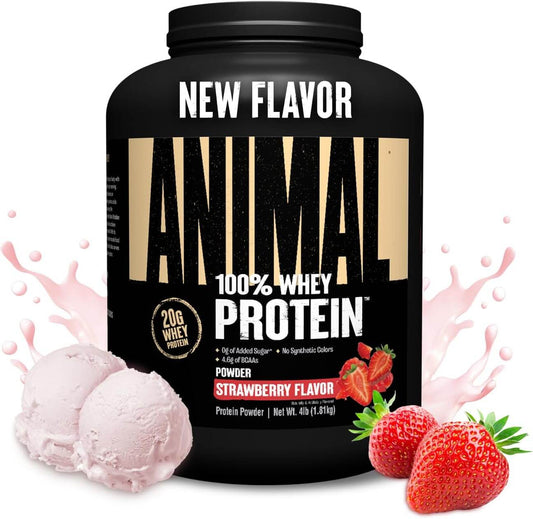 Animal 100% Post-Workout Recovery Whey – Strawberry (4 lbs)