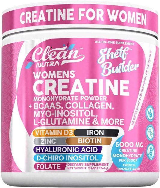 Clean Nutra Creatine for Women – Muscle Builder with Collagen & Inositol