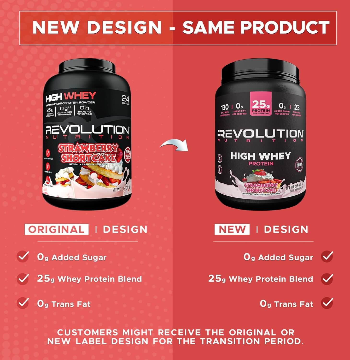 Revolution Nutrition Bio-Available Whey Protein – Strawberry Shortcake (2lb & 6lb)