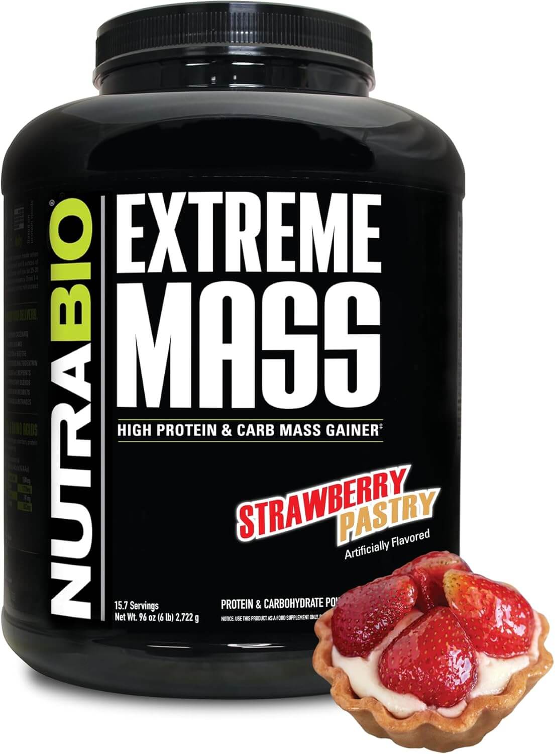 Nutrabio Extreme Mass Gainer Protein Powder, 53G Protein, Clean Weight Gainer, Increase Muscle Mass, Full Spectrum Amino Acid - Chocolate, 6 Pound