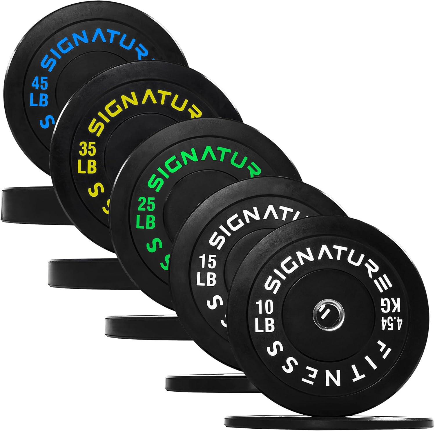 Fitvids Olympic Bumper Plates for Strength Training and Lifting
