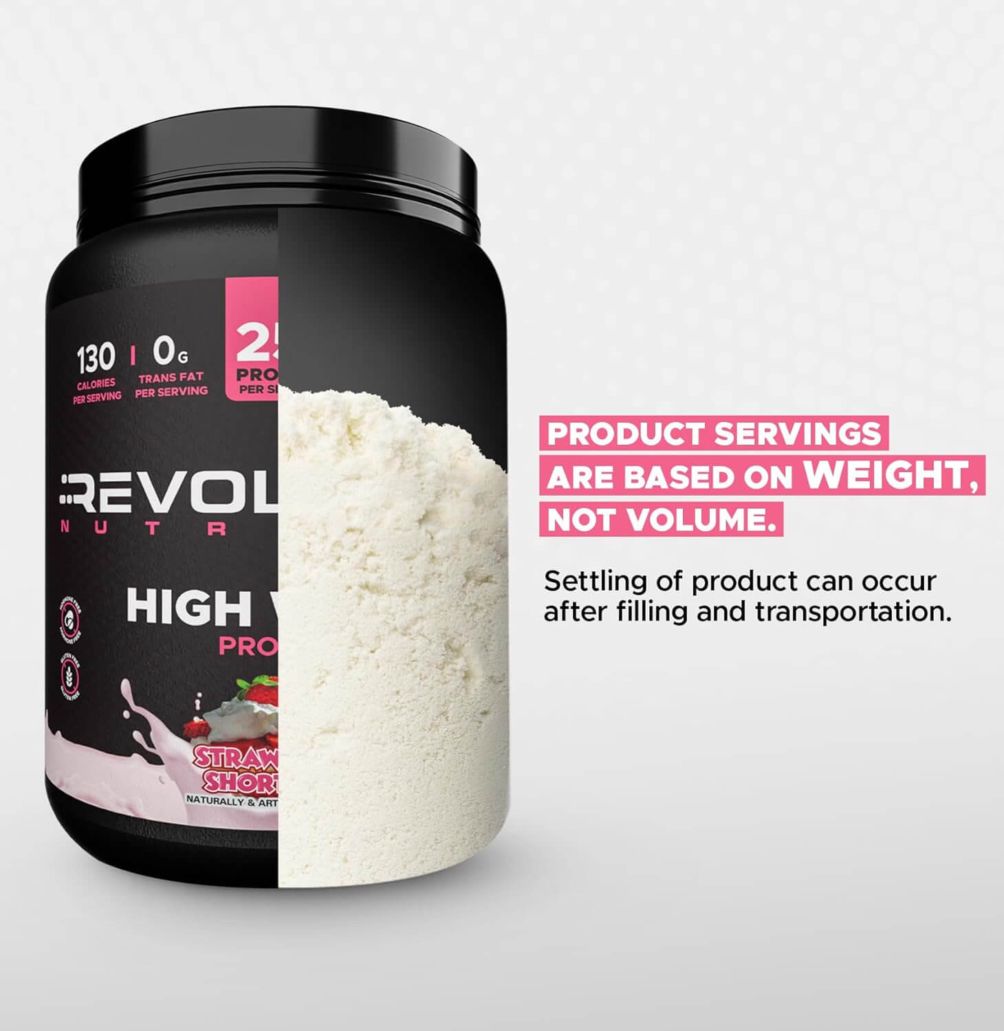 Revolution Nutrition Bio-Available Whey Protein – Strawberry Shortcake (2lb & 6lb)