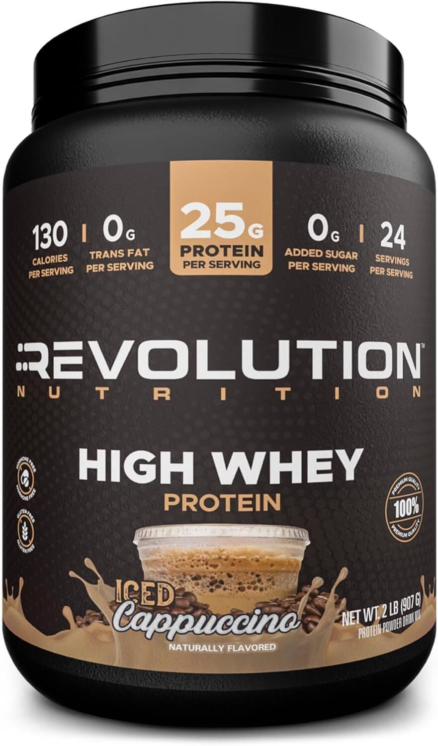 Revolution Nutrition High Whey Isolate Protein Powder – Iced Cappuccino