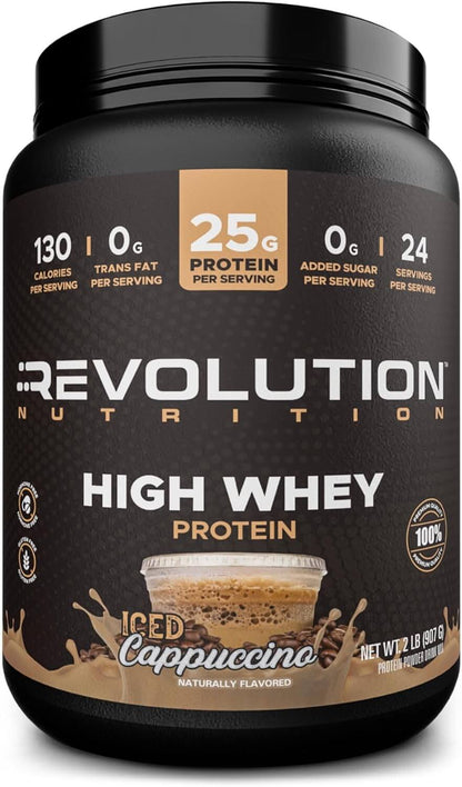 Revolution Nutrition High Whey Isolate Protein Powder – Iced Cappuccino