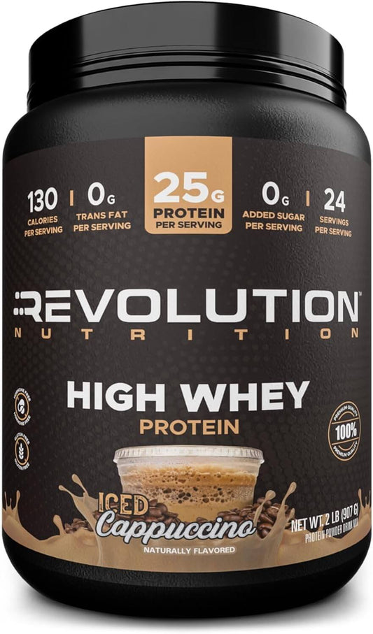 Revolution Nutrition High Whey Isolate Protein Powder – Iced Cappuccino