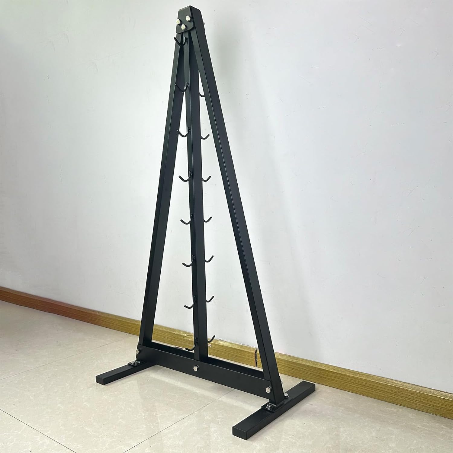 Dimensions showing the 52.6 inch height of the Lat Pull Down Bar Storage Rack.