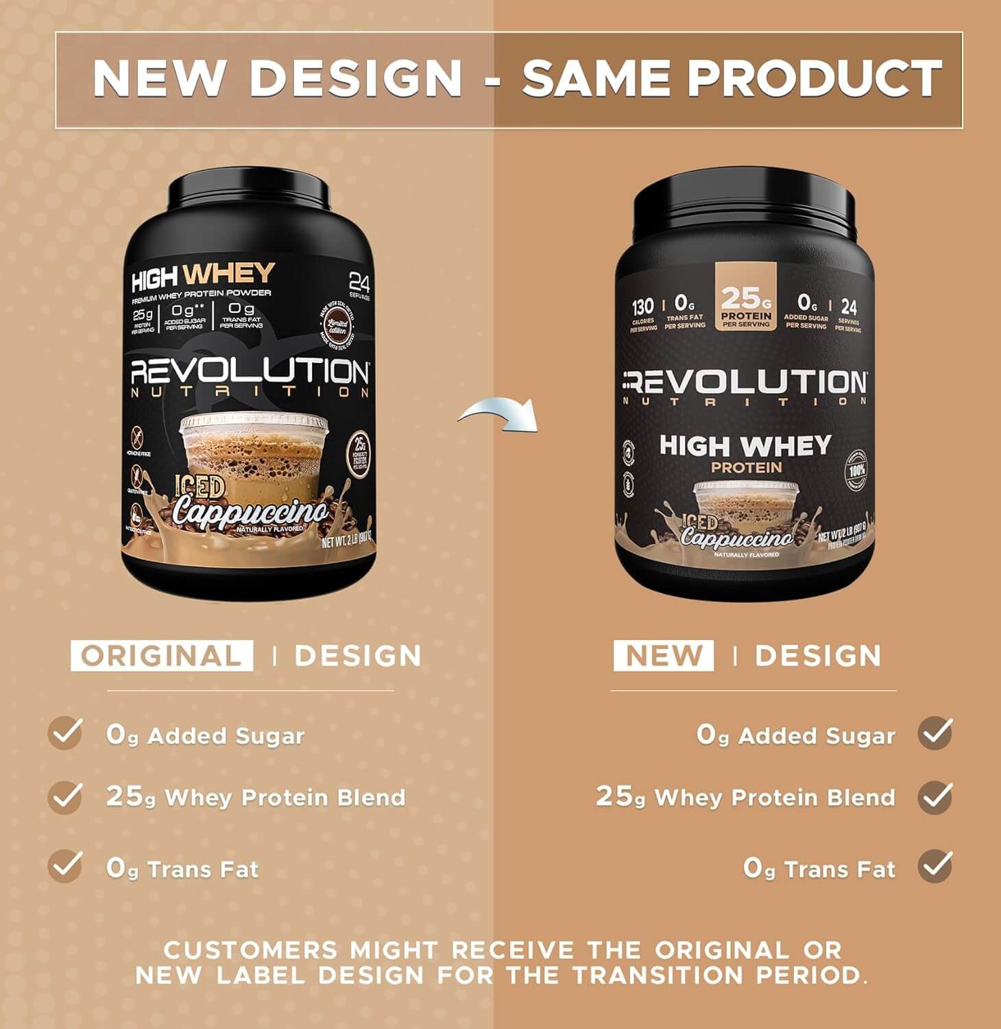 Revolution Nutrition High Whey Isolate Protein Powder – Iced Cappuccino
