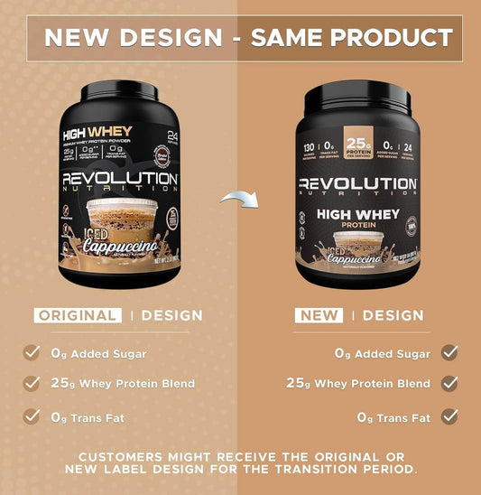 Revolution Nutrition High Whey Isolate Protein Powder – Iced Cappuccino