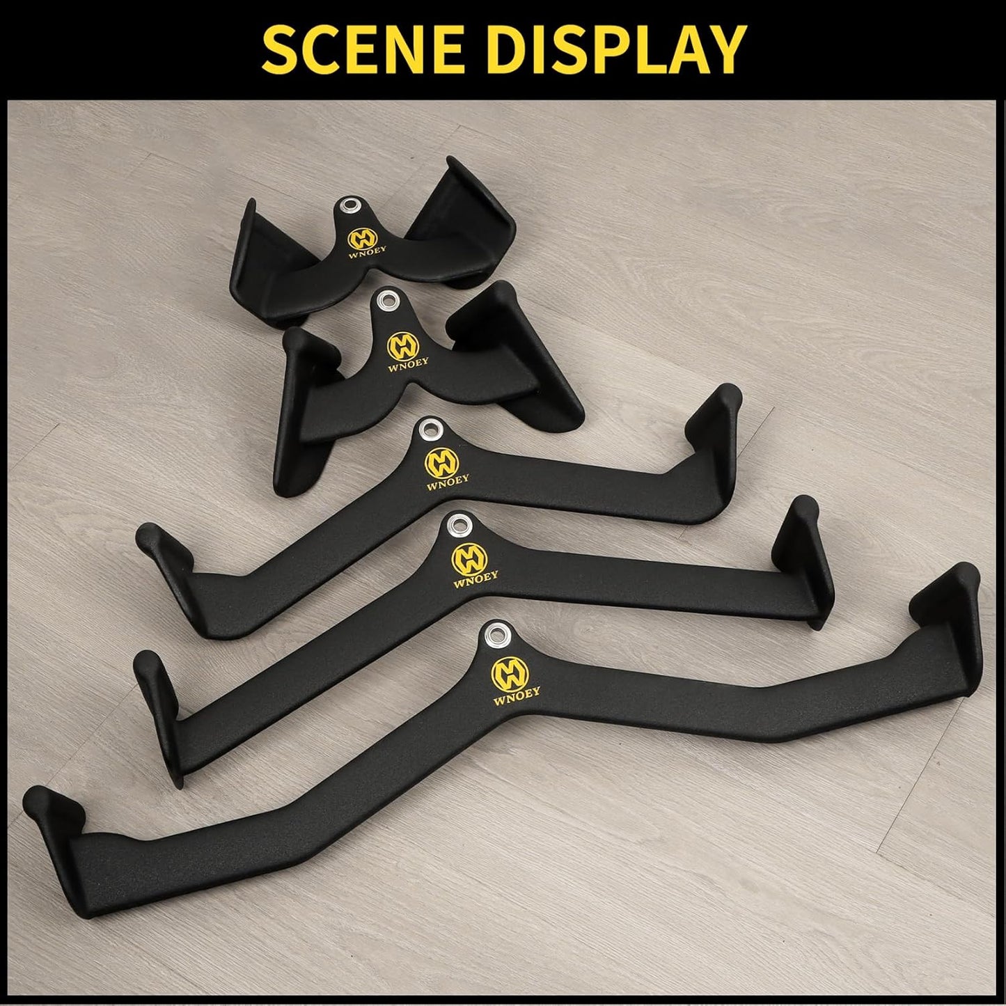 LAT Pulldown Attachment 5 Piece Set for Back and Tricep Training