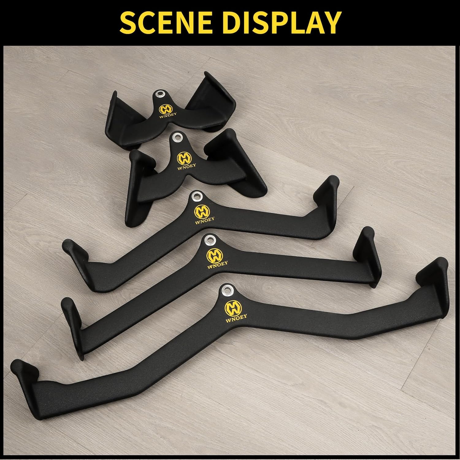 LAT Pulldown Attachment 5 Piece Set for Back and Tricep Training