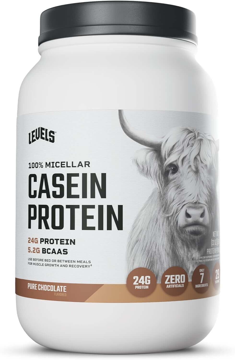 Levels 100% Micellar Hormone Free Casein Protein (Chocolate & Vanilla Bean)