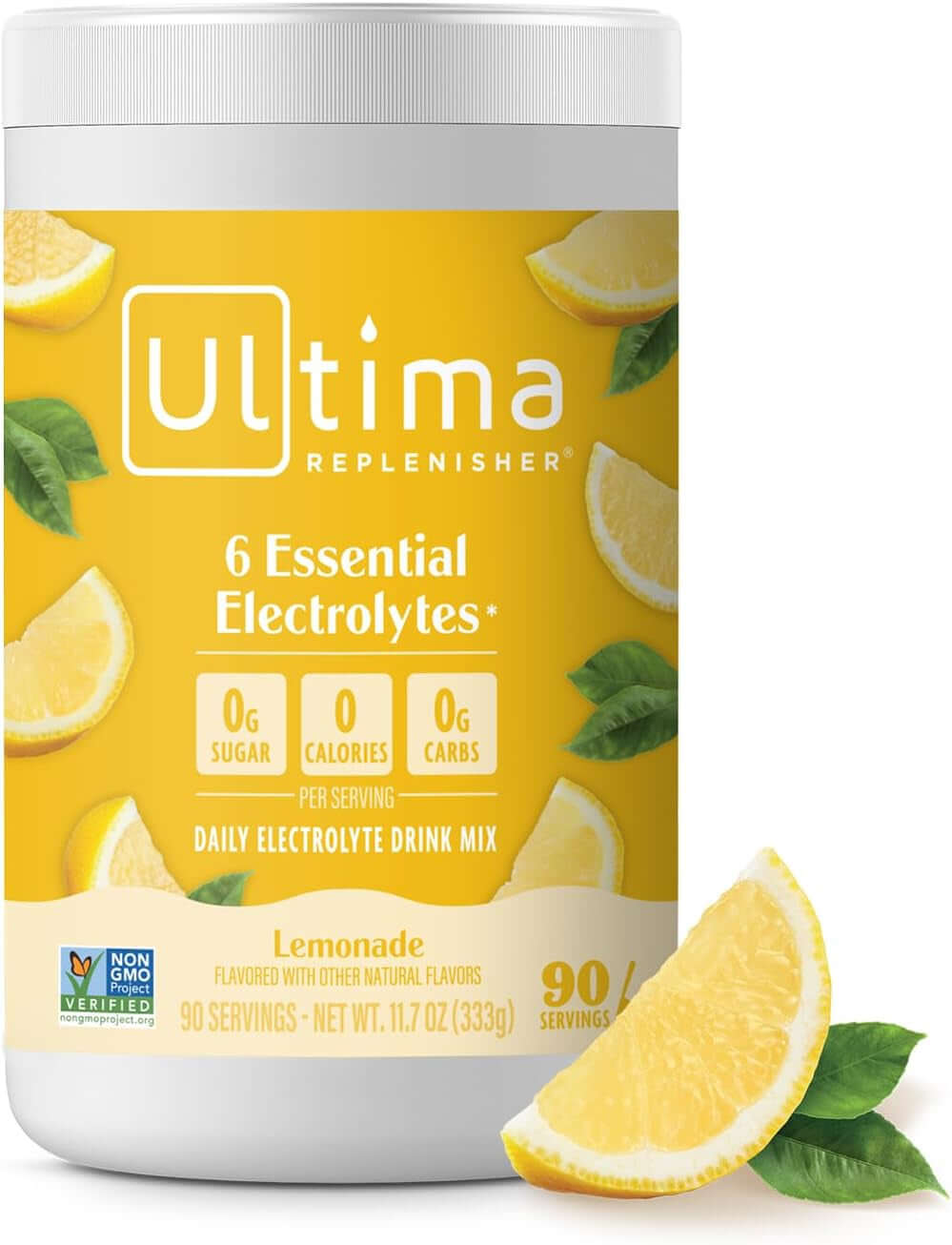 Ultima Replenisher Sugar Free Electrolyte Powder – Lemonade (90 Servings)
