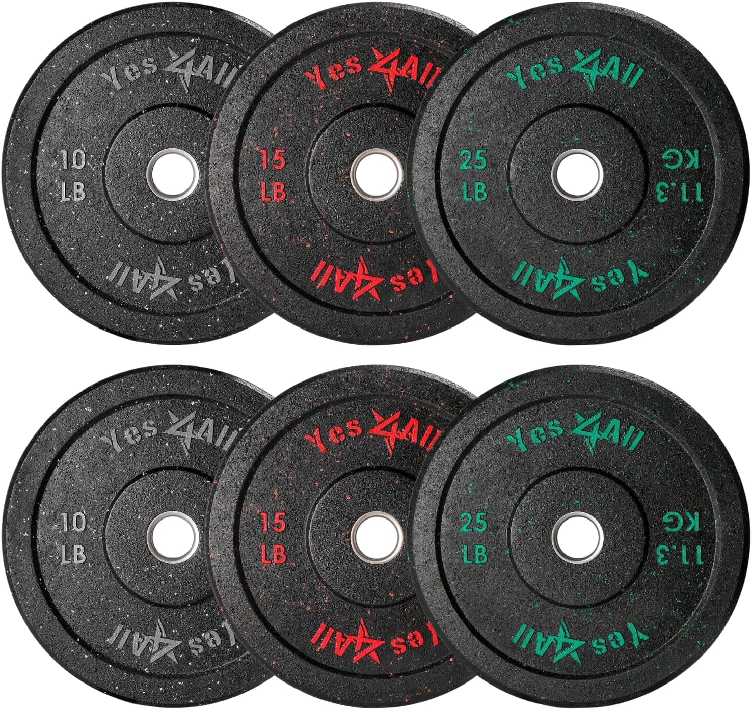 Yes4All 2 Inch Bumper Plate for Olympic Weightlifting and Training