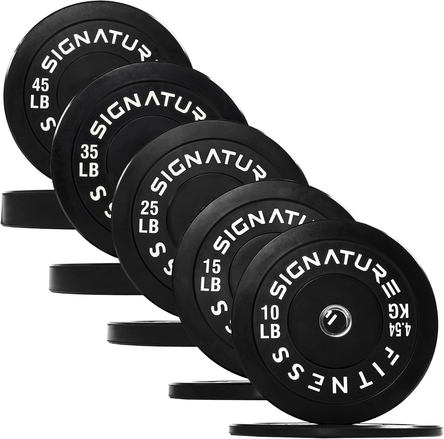 Fitvids Olympic Bumper Plates for Strength Training and Lifting