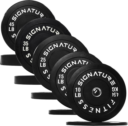 Fitvids Olympic Bumper Plates for Strength Training and Lifting